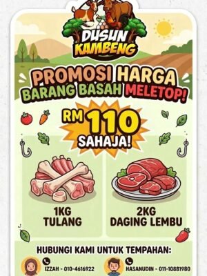 1kg Tulang + 2kg Daging Lembu